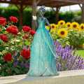 VChymm Solar Fairy Statue Collection Home Decoration 12.9 in - Leaf Angel Girls Resin Home Garden Decor for Outside or Inside Rustic Fairy Garden Outdoor Yard Figurines Gifts for Women by VChymm