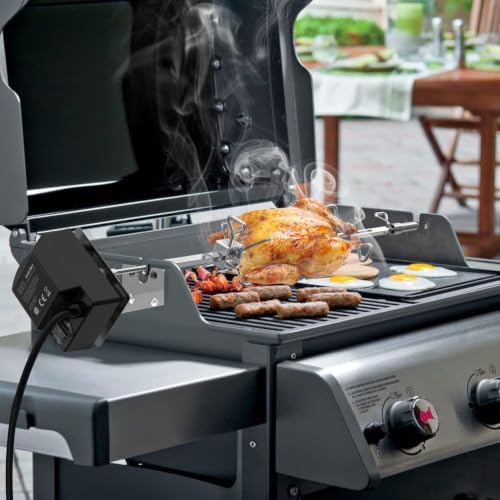 onlyfire Stainless Steel Rotisserie Kit for Weber Spirit 200/300 Series - Image 7