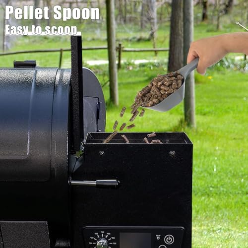 TNNTOPELE Wood Pellet Storage Containers with Scoop & Stickers Kit - Pellet Bin Pellet Bucket - Pellet Containers for Grill Pellet - Smoker Pellet Storage Pellet Grill Accessory - Black - Image 5