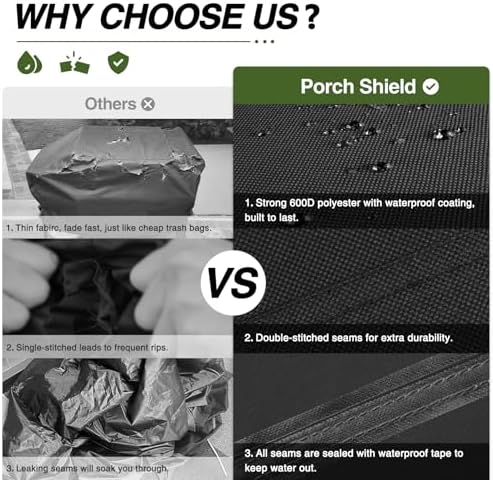 Porch Shield 600D Waterproof Outdoor Griddle Cover 28 inch - Image 3