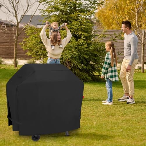 Outdoor Grill Cover Fits Cuisinart 4-Burner Gas Grill CGG-7400, Cover Geny Waterproof 600D Heavy Duty Barbecue Grill Covers, 48" L x 24" D x 45" H. - Image 6