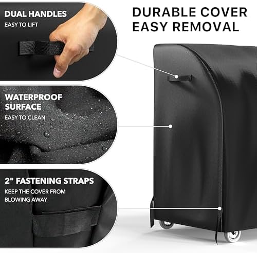 Simple Houseware 32 in. Heavy-Duty BBQ Gas Grill Cover, Waterproof - Image 5