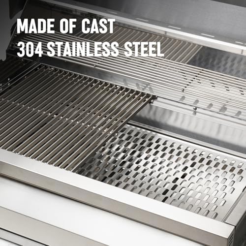 Hygrill 32-inch Stainless Steel Built-In Charcoal Grill for Outdoor Kitchen - Image 3