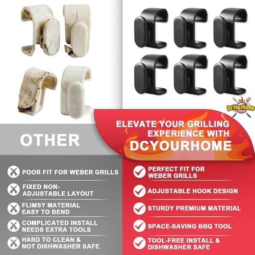 3400519 Grill Hooks for Weber Spirit E-325 Series & Slate Griddle Side Rail - Image 6