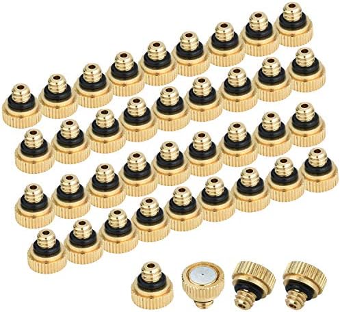 Brass Misting Nozzles for Garden Cooling System 0.012" 10/24 UNC (40 PCS) - Image 3