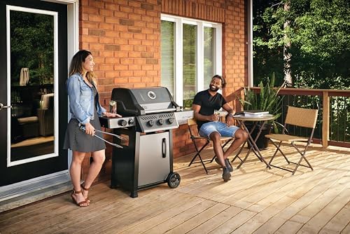 Napoleon Freestyle 365 Propane Gas Outdoor Grill with Range Side Burner, Graphite Grey – 4-Burner BBQ for Versatile Cooking - Image 5