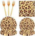 50Pcs Cheetah Print Party Decorations Leopard Animal Theme Tableware by Exquisitehighqualitypartydecorationstomeetyoureveryneed%EF%BC%81