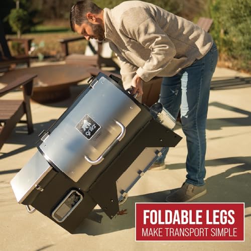 GRILLA Chimp 2.0 Tailgater Pellet Grill with Foldable Design, Wifi Connectivity, Compact Design, For Outdoor Grilling, Tailgating, and BBQ - Image 4