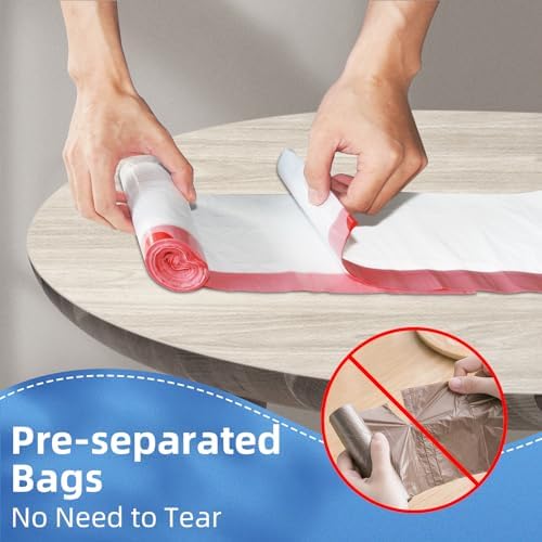 KdbK 13.2 Gallon Tall Kitchen Drawstring Trash Bags, 120 Count Pre-separated Garbage Bags, Unscented, Leak Proof, Waste Bag for Kitchen, Office, Home - Image 6