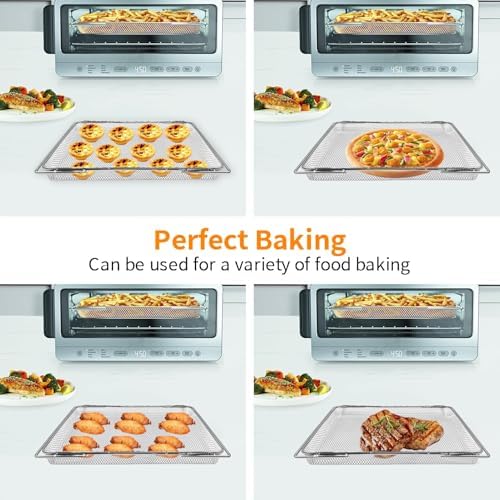 Air fryer Replacement Parts for Ninja Flip Toaster Oven & Air Fryer SP151, 13.4''× 10.6'' Food Grade Stainless Steel Air Fryer Accessories Basket Grill Rack, Dishwasher Safe - Image 7