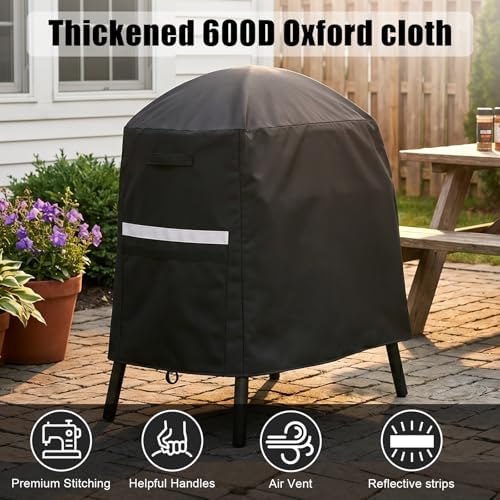 7113 Grill Cover for Weber Q100/Q1000/Q200/Q2000 Series Gas Grills - Image 5