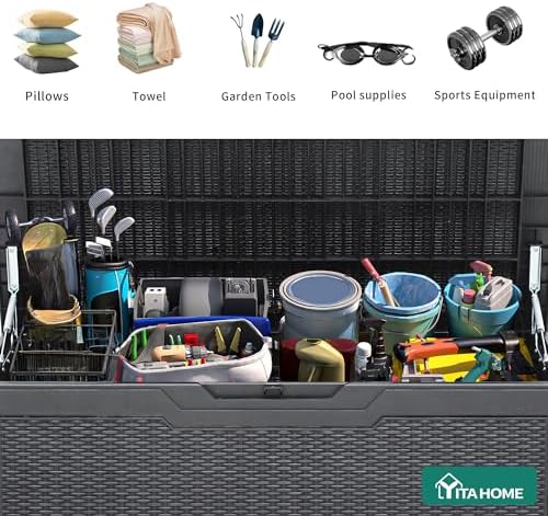 YITAHOME 100 Gallon Resin Deck Box - Image 4