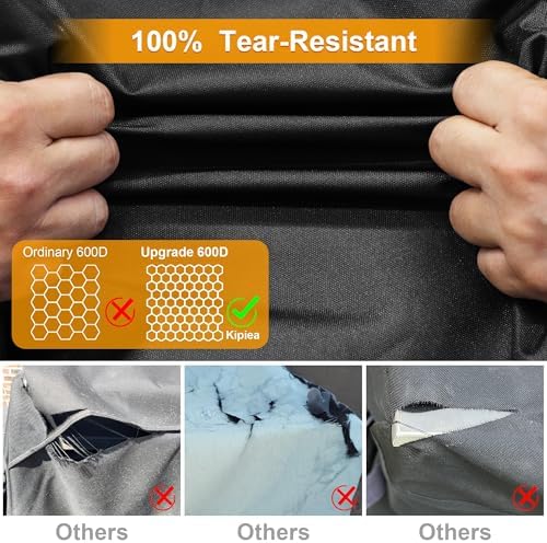 Kipiea 600D Vertical Smoker Cover for Pit Boss 2/3 Series, Waterproof Electric Grill Cover for Pit Boss 73350, PBV3A1, PBV3D1, PBV3G1 - Image 6