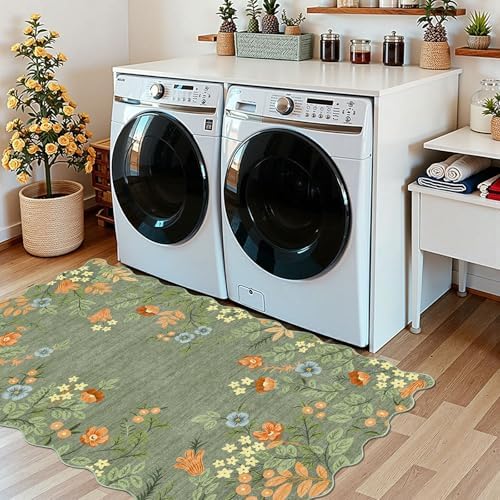 Floral Outdoor Rug, 28"x43" Front Door Mat Indoor Outside Entrance - Image 5