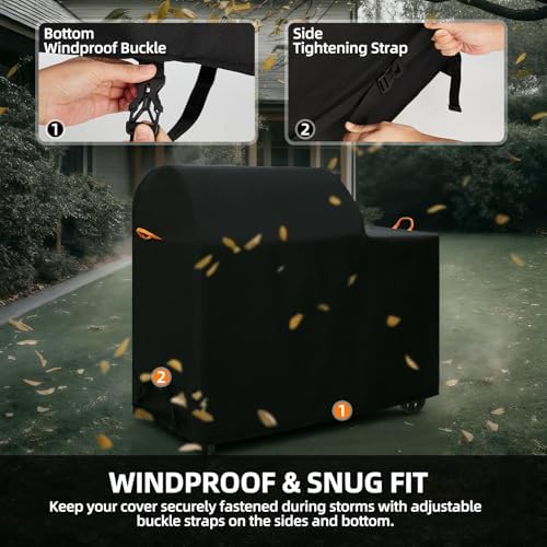 Pellet Grill Cover for Traeger Woodridge Smoker, Waterproof, Cover Only - Image 5