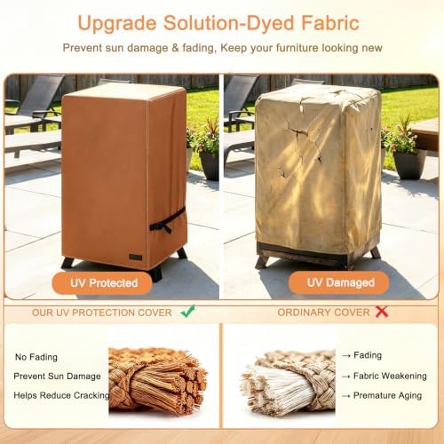 NetttyPro Electric Smoker Cover 30 inch for Outside, 22" W x 20" D x 35" H - Image 5