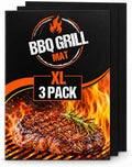 Linda's Essentials Extra Large Grill Mats for Outdoor Grill Mat (3 Pack) - Reusable Heat-Resistant Grilling Mats for Outdoor Grill, Non Stick Grill Matt, Easy Clean BBQ Mats for Outdoor Grills by LindasEssentials