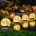 Solar Globe Lights Outdoor Waterproof-Solar Garden Lights 4 Pack by PATIOPIA