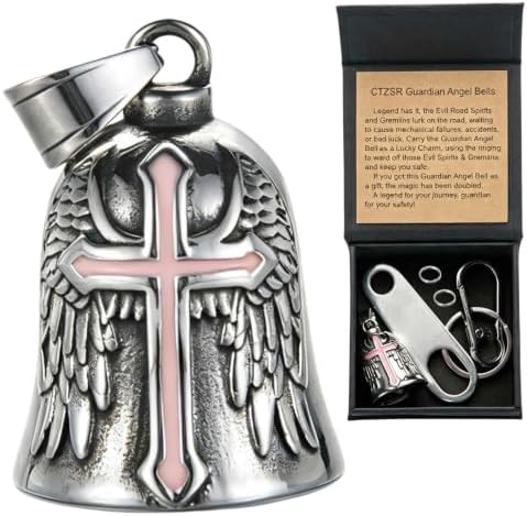 Motorcycle Bell Guardian Angel Gremlin Lucky Charm Gift For Riders by CTZSRGuardianAngelGoodLuckBells