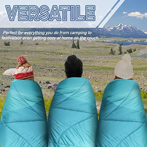 Outdoor Puffy Camping Blanket, Large Outdoor Blanket Waterproof, 55*79'' - Image 6