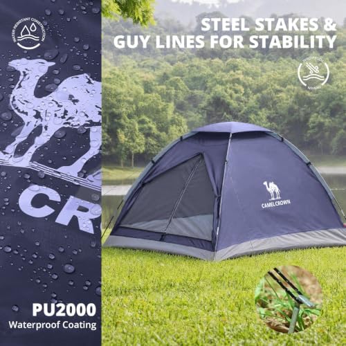 CAMEL CROWN Tents for Camping 2/3/4/5 Person Camping Dome Tent, Waterproof,Spacious, Lightweight Portable Backpacking Tent for Outdoor Camping/Hiking - Image 6