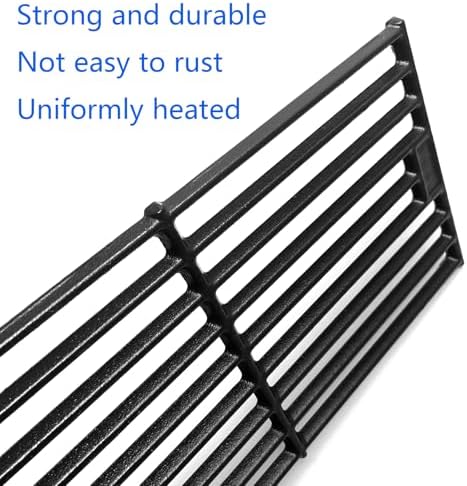 19-3/4" Cast Iron 4 Cooking Grates Replacement for Chargriller 2121, 2123, 2222, 2828, 3001, 3008, 3030, 3072, 3232, 3725, 4000, 4001, 4008, 4208, 5050, 5072, 5252, 9020 King Griller 3008, 5252 Grill - Image 3