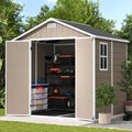 UDPATIO Resin Storage Shed 8 x 6 FT, Plastic Outdoor Storage Shed for Patio by UDPATIO