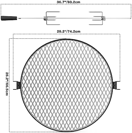 Santa-Maria Style Rotating Rotisserie System for Solo Stove Yukon 27" - Image 3