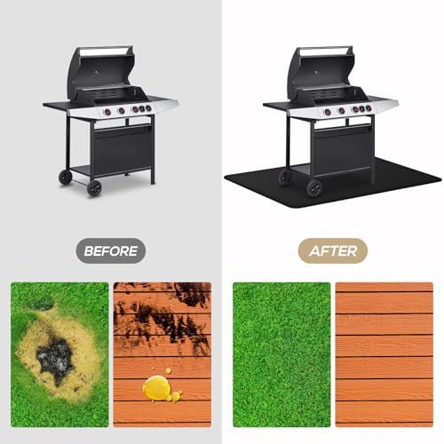 Under Grill Mat for Outdoor Grill, 24 x 42inch Double-Sided Fireproof Grill Pad,Perfect for Outdoor Barbecue Spots,Fireproof, Waterproof, and Oilproof BBQ Protector for Decks and Patios - Image 6
