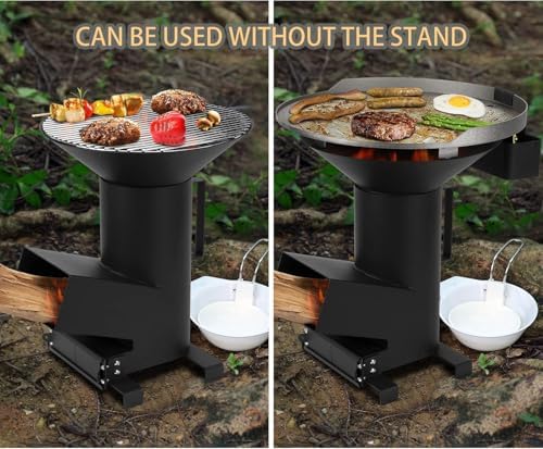 ONLYFIRE GRILLS 3-in-1 Rocket Stove Combo with Stand, Camp Stove GS345 - Image 6