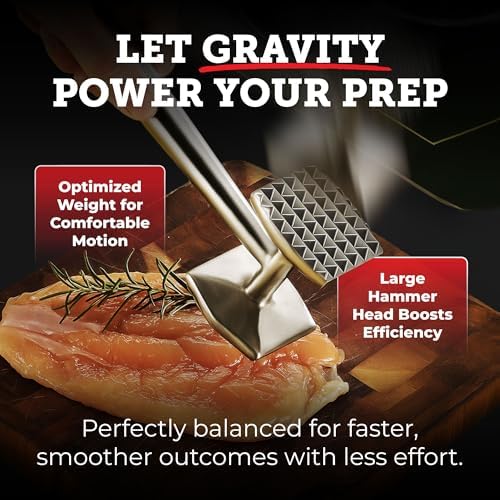 Lightyear Meat Tenderizer – Stainless Steel Meat Mallet - Image 4
