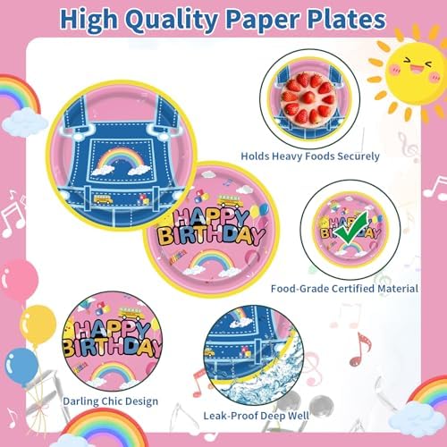 121PCS Cartoon Teacher Happy Birthday Party Decorations - Image 4