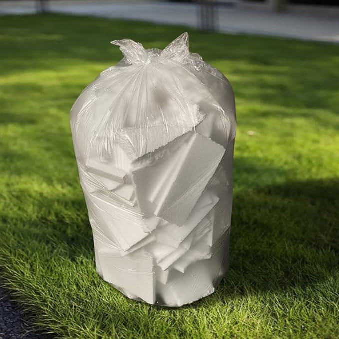 TYPLASTICS 55 Gallon Clear Trash Can Liners - 36" x 60" - Image 5