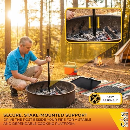 GameMaker Open Fire Cooking Grill | Adjustable Height - Image 6