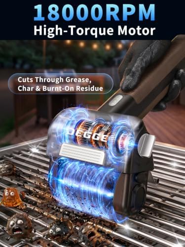DEGGE Electric Grill Brush, Cordless BBQ Grill Cleaner with 4500mAh - Image 3