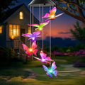 Winzwon Solar Wind Chimes, Christmas Gardening Butterfly Gifts for Women by Winzwon