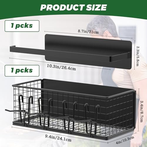 1 Pack Magnetic Storage Bin with Paper Towel Holder for Traeger - Image 2