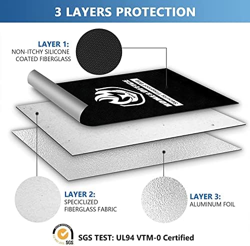 Andyer 2 Pockets Fireproof Document Bag (15"x11"), Protect Values from Fire - Image 5