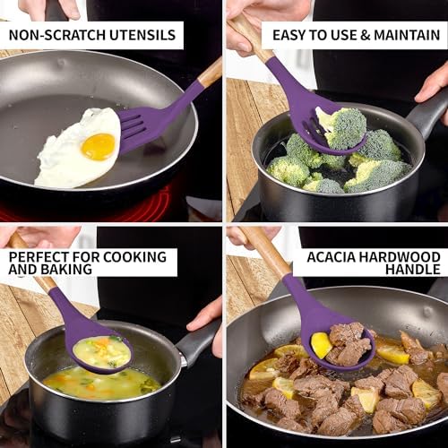 Zulay Kitchen 5 Piece Silicone Utensil Set - Image 3