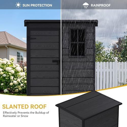 DWVO 5x3 FT Outdoor Storage Shed with Reinforced Floor & Window - Image 6