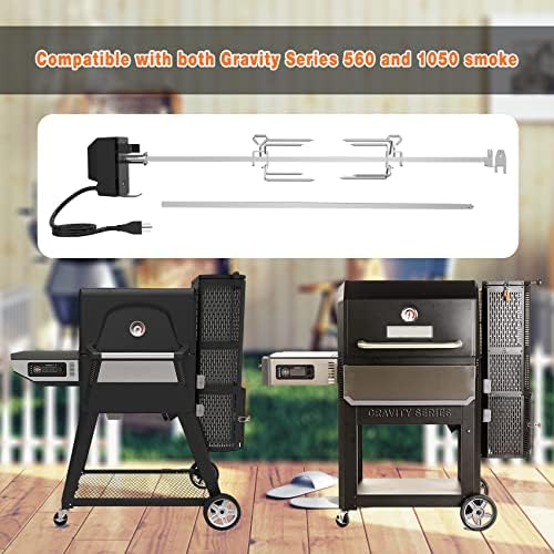 onlyfire Stainless Steel Rotisserie Kit BBQ Grilling Accessories - Image 4