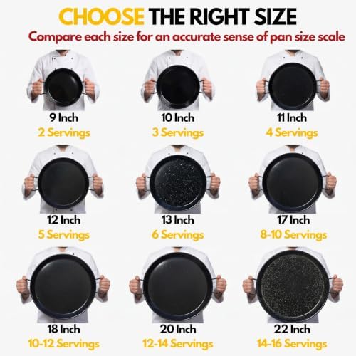 Paelluxe Paella Pan – Enamelled, No-Rust Steel Skillet – Easy-to-Clean Pan for Propane & Gas Burners – Indoor & Outdoor Cooking Cacerola Paellera Sarten – 10 Inch, for 3 Servings - Image 4