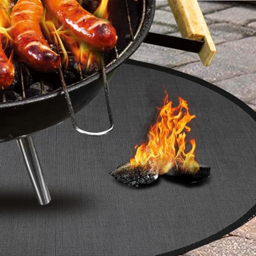 4-Layer Deck Protector 5200℉, Fire Pit Mat 36'', Fire Pit Pad, Fire Pit Accessories, Burn Barrel, Under Grill Mat, BBQ Mat, Patio Shield, Fire Retardant Base Pad for Outdoors - Image 6