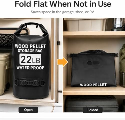2 Pack Thickened 22 LB Wood Pellet Storage Containers Waterproof Bags - Image 7