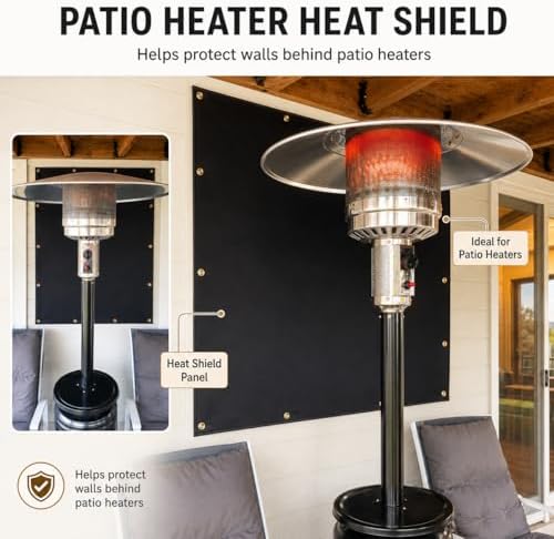 Heat Shield Behind Grill Heat Shield Mat for Wall, Deck Fence, Railing, Grill and Refrigerator, Heavy Duty Fireproof Cover and Screen Protect Deck Railing from Grill, 5'x8' - Image 6