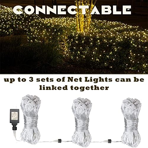 LED Net Lights, 270L 10×10 FT Outdoor Mesh Lights for patio, Pergolas - Image 4