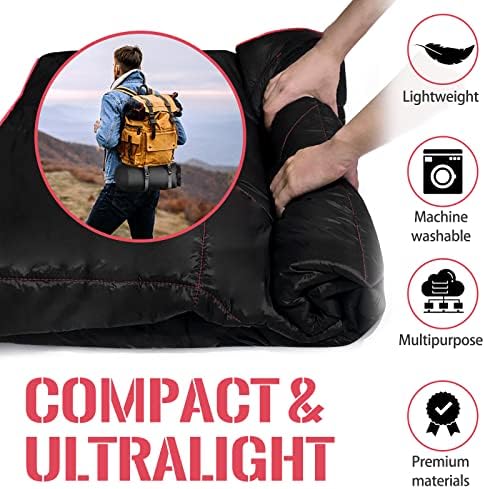 Outdoor Puffy Camping Blanket, Large Outdoor Blanket Waterproof, 55*79'' - Image 7