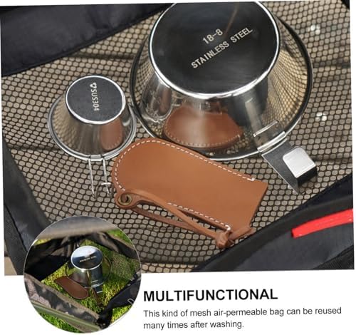 2pcs Foldable Table Organizers with Mesh Storage Bags for Camping - Image 5