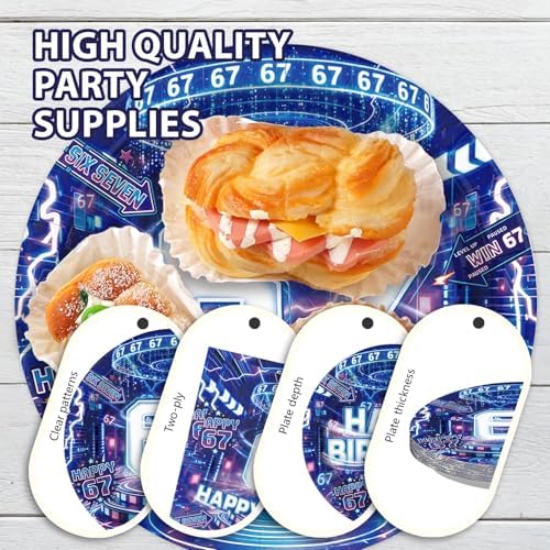 96Pcs 6 7 Birthday Party Decorations for Boys Girls, Serves 24 - Image 6