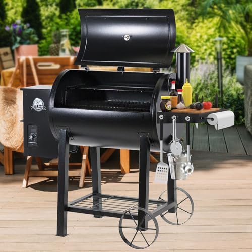 Grill Side Shelf for Pit Boss 700 820 Series Pellet, Tray Side Shelf for Pit Boss 700, 700FB Pellet Grill Accessories Table Serving Tray with Paper Towels & 3 Hooks - Image 4